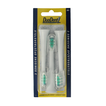 Duodent Replacement opzetborstels  350 sonisch 3 Stuks