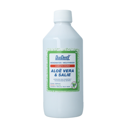 Duodent Mondwater aloe vera/salie 500.00 Milliliter