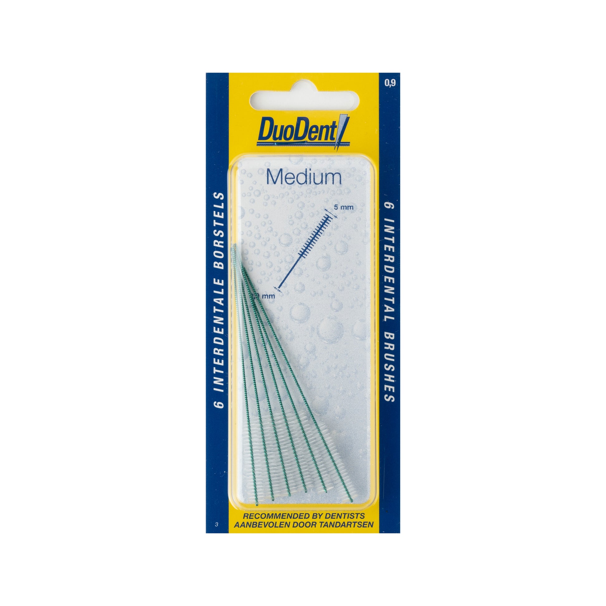Duodent Interdentaal borstel medium 0.9 6 Stuks