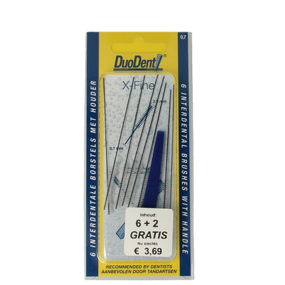 Duodent Interdentale borstels x-fine 8 Stuks