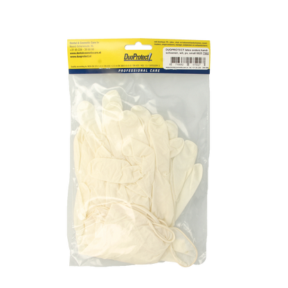 Duoprotect Handschoen latex poedervrij S 10.00 Stuks