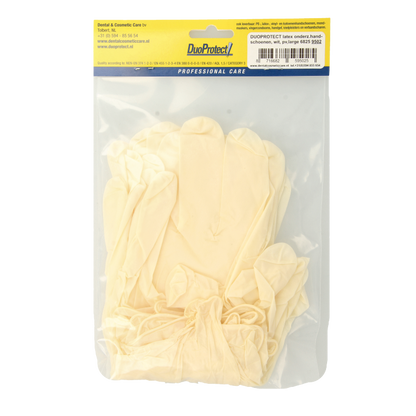 Duoprotect Handschoen latex poedervrij large 10 Stuks
