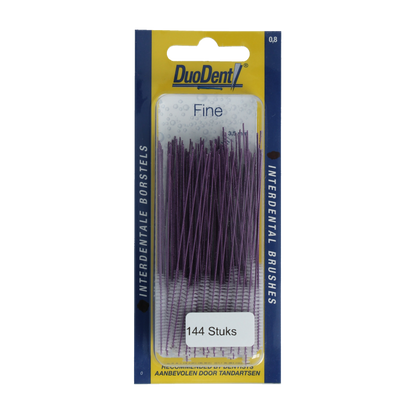 Duodent Interdentaal borstel fine 0.8 144 Stuks