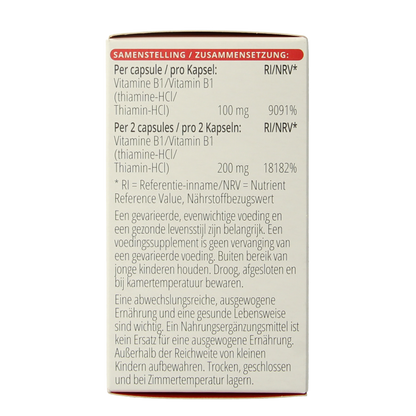 Vitals Vitamine B1 thiamine 100mg 100 Capsules