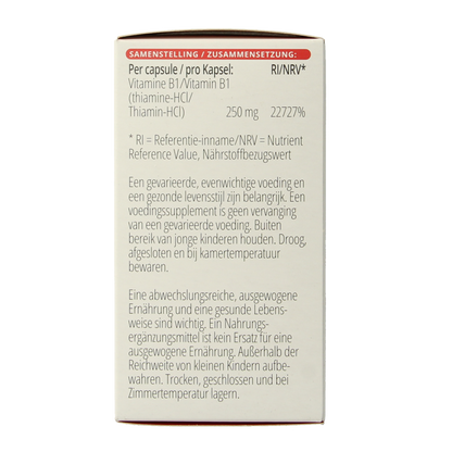 Vitals Vitamine B1 thiamine 250mg 100 Capsules