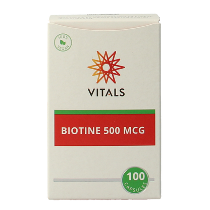 Vitals Biotine 500 mcg 100.00 Capsules