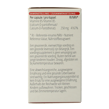Vitals Vitamine B5 250mg 100 Capsules