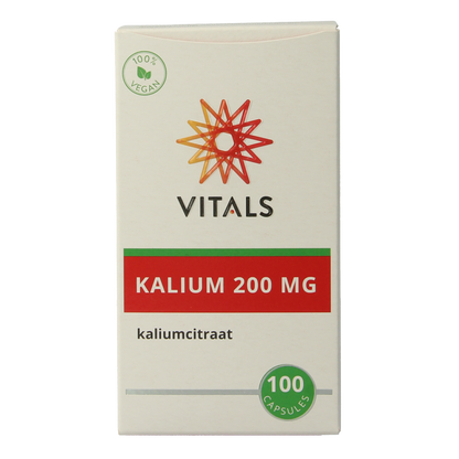 Vitals Kalium citraat 200 mg 100 Capsules