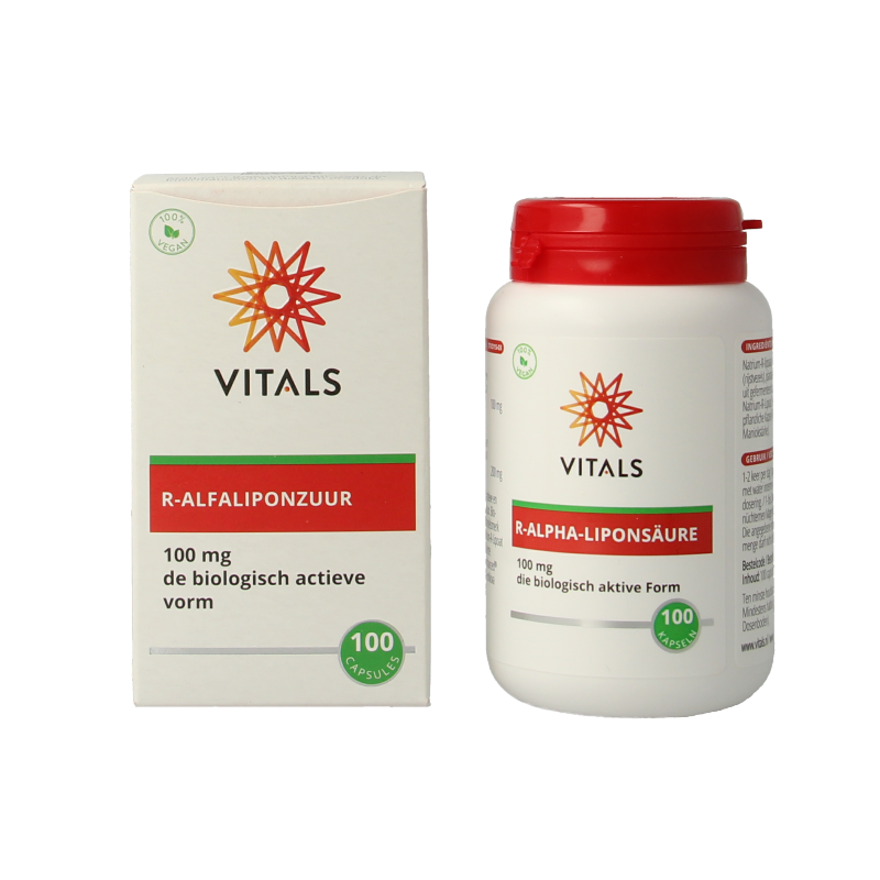 Vitals R-alfaliponzuur 100 Capsules