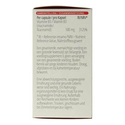 Vitals Vitamine B3 niacinamide 500mg 100 Capsules