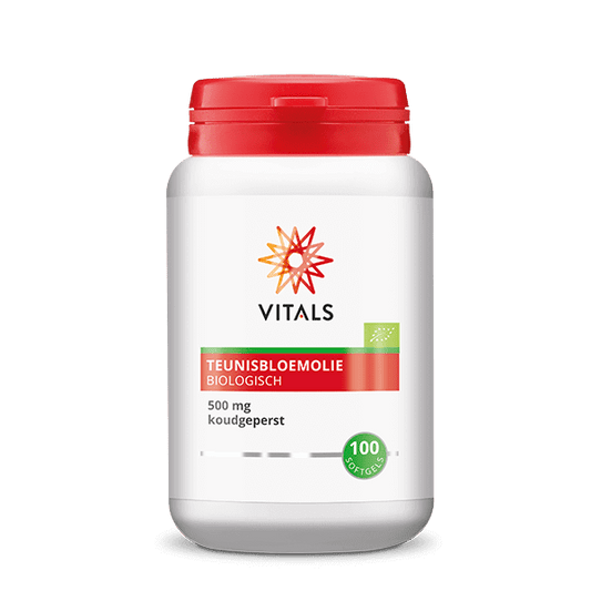 Vitals Teunisbloemolie 500mg bio 100 Softgels