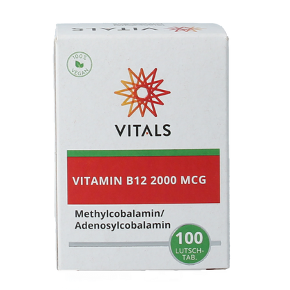 Vitals Vitamine B12 2000 mcg 100.00 Zuigtabletten