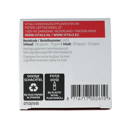 Vitals Vitamine B complex actief 100 Capsules
