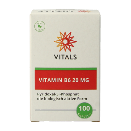 Vitals Vitamine B6 20 mg 100.00 Capsules