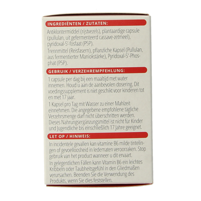 Vitals Vitamine B6 20 mg 100 Capsules