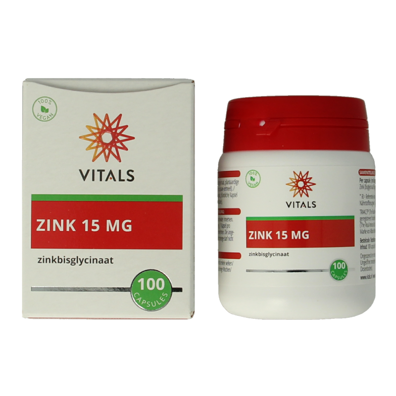 Vitals Zink 15mg 100 Capsules