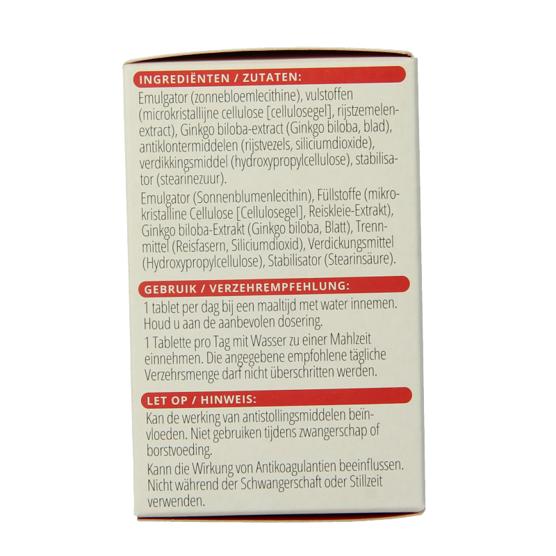 Vitals Ginkgo biloba PS 480 mg 60 Tabletten