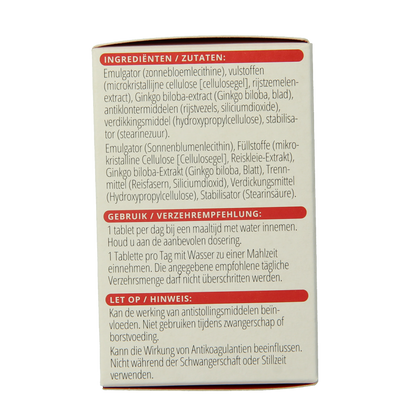 Vitals Ginkgo biloba PS 480 mg 60 Tabletten