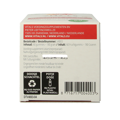 Vitals Vitamine C + D3 60 Gummies