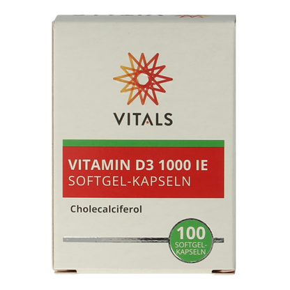 Vitals Vitamine D3 1000IE 100 Softgels