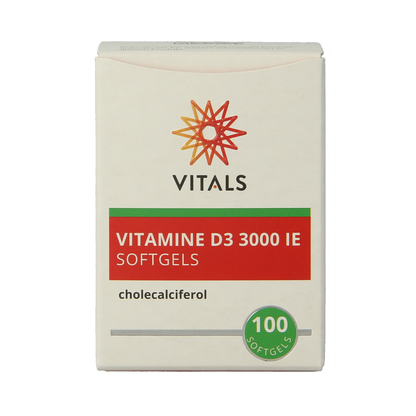 Vitals Vitamine D3 3000IE 100 Softgels