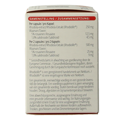 Vitals Rhodiola LF 60 Capsules
