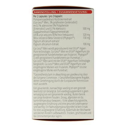 Vitals Mannenformule pro prostaat 60 Capsules