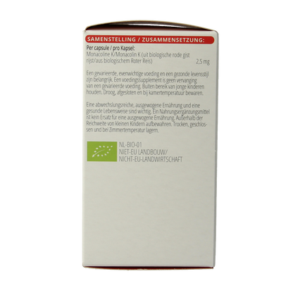 Vitals Rode gist rijst bio 120 Capsules