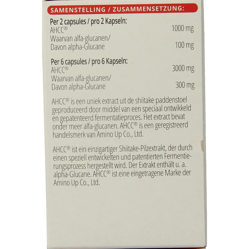 Vitals AHCC 500mg 60 Capsules