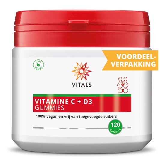 Vitals Vitamine C + D3 120 Gummies