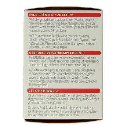 Vitals Vitamine K2 + D3 60 Softgels