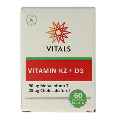 Vitals Vitamine K2 + D3 60 Softgels