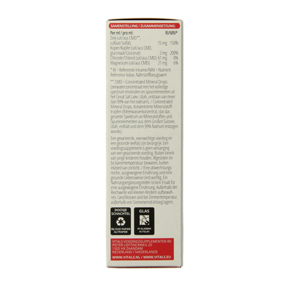 Vitals Elementair zink & koper 60 Milliliter