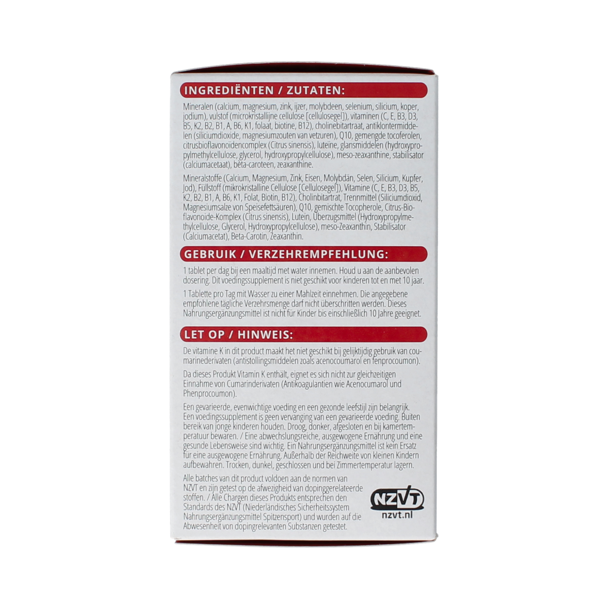 Vitals Elke dag sport 90.00 Tabletten