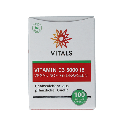 Vitals Vitamine D3 3000 ie 100.00 Softgels