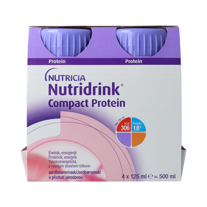 Nutridrink Compact proteine aardbei 125ml 4.00 Stuks
