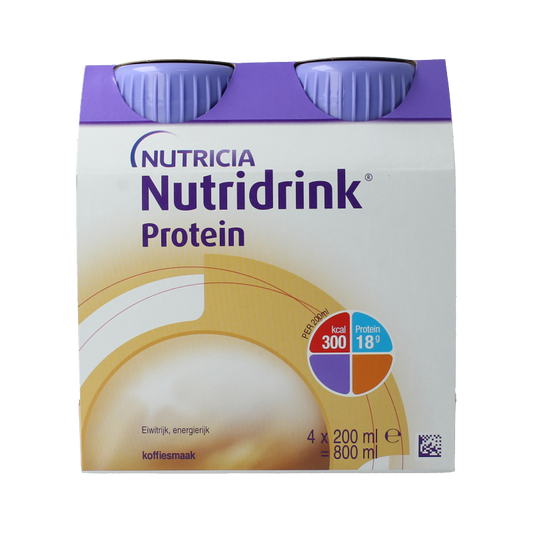 Nutridrink Protein mokka 200ml 4 Stuks