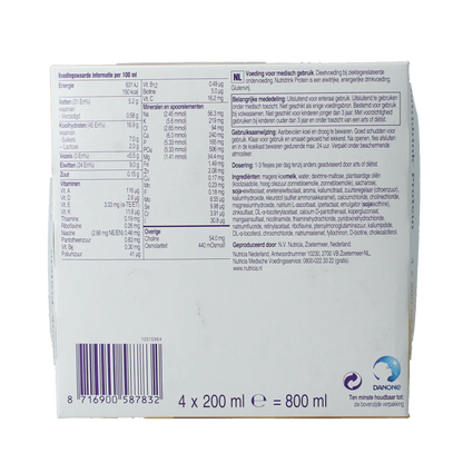 Nutridrink Protein mokka 200ml 4 Stuks