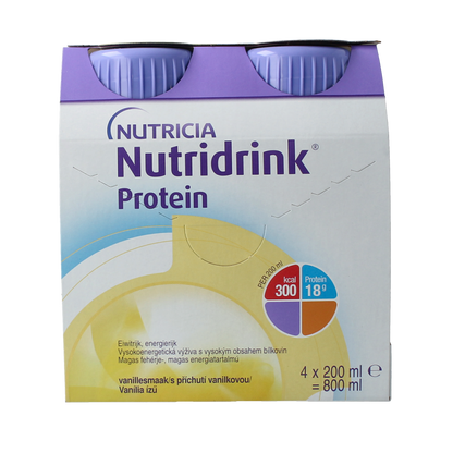Nutridrink Protein vanille 200ml 4.00 Stuks
