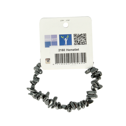 Steengoed Splitarmband hematiet 1 Stuks