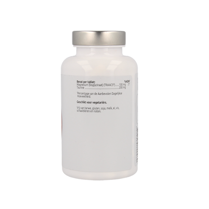 VitOrtho Magnesium bisglycinaat 100 mg en taurine 200 mg 100.00 Tabletten
