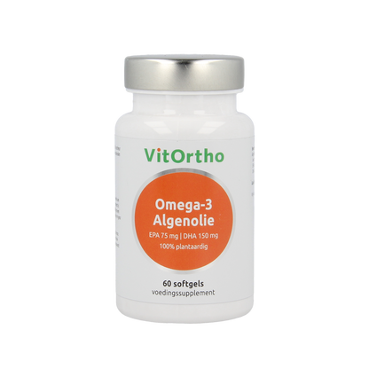 VitOrtho Omega-3 algenolie EPA 75mg DHA 150mg vegan 60.00 Vegetarische capsules