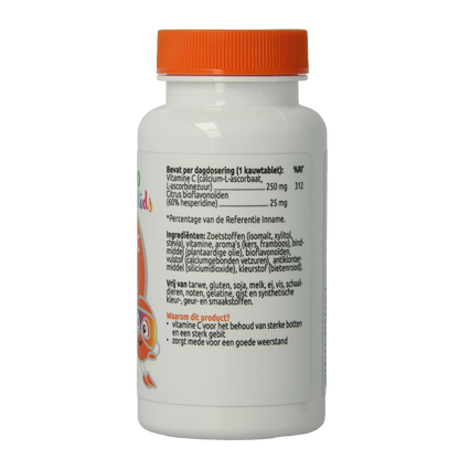 VitOrtho Vitamine C 250mg met 25mg bioflavonoiden 60 Kauwtabletten
