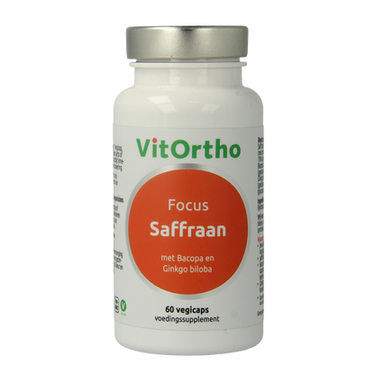 VitOrtho Saffraan focus 60.00 Vegetarische capsules