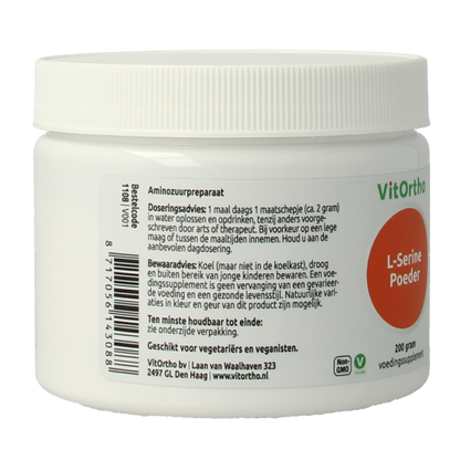 VitOrtho L-Serine poeder 200 Gram