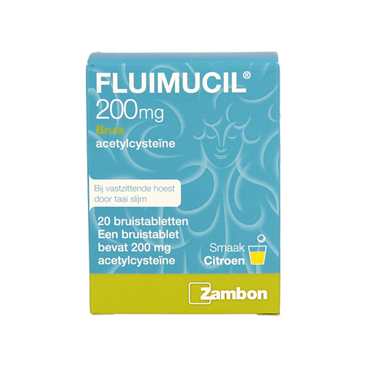 Fluimucil Bruistablet 200mg 20 Bruistabletten