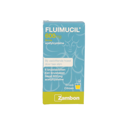 Fluimucil Bruistablet 600mg 6.00 Bruistabletten