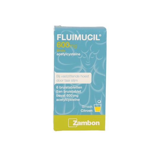 Fluimucil Bruistablet 600mg 6 Bruistabletten