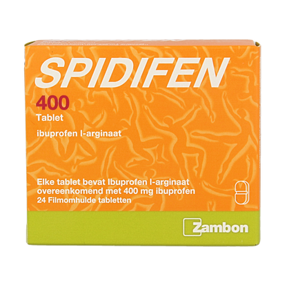 Spidifen Ibuprofen l-arginaat 400mg 24 Tabletten