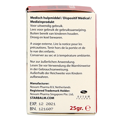 Star balm Rood 25 Gram